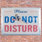 Cartel de Chapa Vintage Do Not Disturb 30 x 40 cm