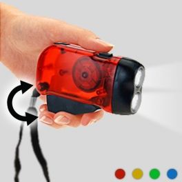 Linterna Dinamoeléctrica (2 LEDs)