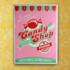 Cartel de Chapa Candy Shop 30 x 40 cm