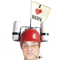 Casco I Love Beer con Soporte Bebida