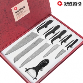 Juego de Cuchillos Stone Acero Inoxidable Swiss Q (6 Piezas)