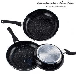 Sartenes Revestimiento Piedra Black Stone Pan (3 Piezas)